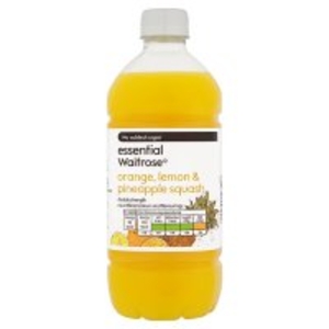essential Waitrose orange,  lemon & pineapple squash