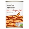 essential Waitrose short cut spaghetti in tomato sauce