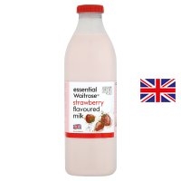 essential Waitrose strawberry flavoured milk