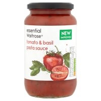 essential Waitrose tomato & basil pasta sauce