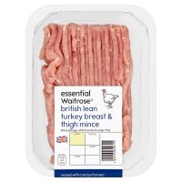 essential Waitrose turkey breast & thigh mince