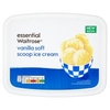 essential Waitrose vanilla soft ice cream
