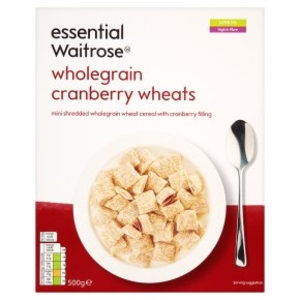 essential Waitrose wholegrain cranberry wheats