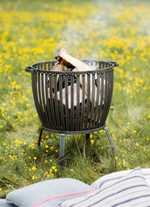 Barrington Fire Pit,  Large - Raw Metal