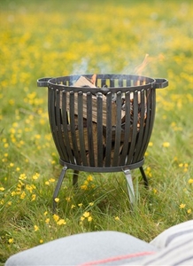 Barrington Fire Pit,  Small - Raw Metal