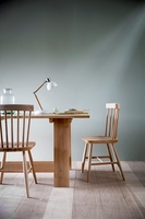 Churchill Table with Flared Legs in Raw Oak