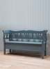 Hungarian Settle Bench,  Large in Charcoal - Spruce