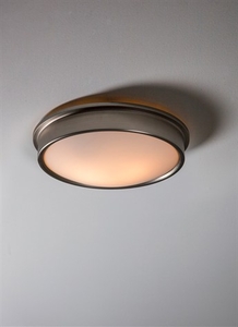 Ladbroke Bathroom Ceiling Light - Satin Nickel