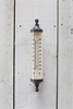 Large Tube Thermometer in Charcoal