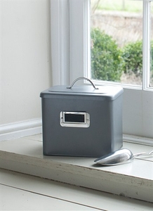 Pet Bin,  Small in Charcoal - Steel