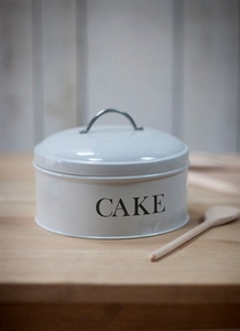 Round Cake Tin in Chalk - Steel