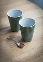 Set of 2 Large Bakewell Latte Mugs in Shutter Blue