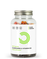 Curcumin & Vitamin D3 Capsules 180,  Vegetarian,  Gluten Free,  Dairy Free,  Lactose Free,  Soya Free