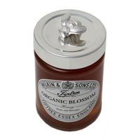 Culinary Concepts Silver Bee Honey Jar Lid and Organic Honey