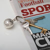 Silver Football Keyring in Presentation Box by Culinary Concepts