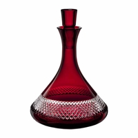 John Rocha Red Cut Decanter