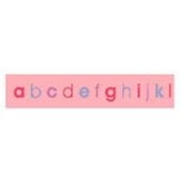 Baby Pink ABC Ribbon 15 mm x 3.5 m
