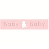 Baby Pink Baby Teddy Ribbon 25 mm x 3 m