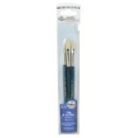 Royal and Langnickel Flat Bristle Brushes 3 Pack