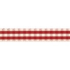 Rustic Gingham Ribbon Red 4 Metres