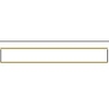White Organza Gold Satin Edged Ribbon 38 mm x 4 m
