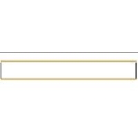 White Organza Gold Satin Edged Ribbon 38 mm x 4 m
