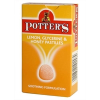 Potters Lemon,  Glycerine & Honey Pastilles 45g