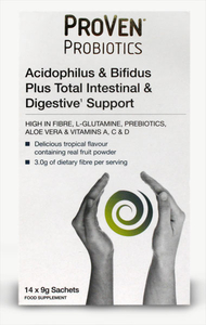 Proven Probiotics Acidophilus & Bifidus Plus total Intestinal & Digestive support 14 x 9g sachets