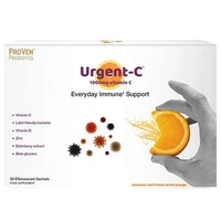 Proven Probiotics Lactobacillus and Bifidus Urgent-C Everyday Immune Support 30 Sachets