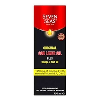 Seven Seas Pure Cod Liver Oil plus omega-3 fish oil 450ml