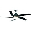 Fantasia Viper 44" Ceiling Fan with Gloss Black Blade & Light - Pewter