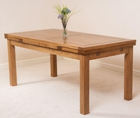 Farmhouse Rustic Butterfly Extending 200cm Dining Table