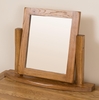 Farmhouse Rustic Solid Oak Dressing Table Mirror