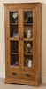 French Chateau Rustic Solid Oak Display Cabinet