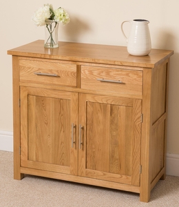 Oslo solid oak small sideboard