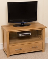 Oslo solid oak tv cabinet