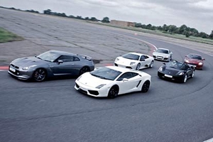 Supercar Drive with High Speed Passenger Ride