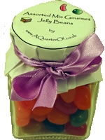 Dinky Glass Jar - Assorted Gourmet Jelly Beans