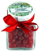 Dinky Glass Jar - Strawberry Gourmet Jelly Beans