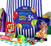 Fabulous Personalised Party Bags for Boys - Blue Stripes