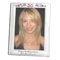 Silver Plated 5 x 7 Personalised Age Frame