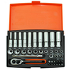Bahco SL25L 37 Piece Socket and Mechanical Set MM 1/4in Dynamic Drive