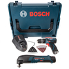 Bosch 0615990G0F 10.8V Cordless GSB Combi Drill,  GOP Multicutter,  Charger,  2 Bat