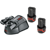 Bosch GBA1082SET 10.8V lli-ion 2Ah Starter Set with 2 Batteries and Charger
