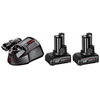Bosch GBA1084SET 10.8V lli-ion 4Ah Starter Set with 2 Batteries and Charger