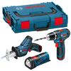 Bosch GSA10.8V-LI + GSR10.8-2-LI + GLI PowerLED - 10.8V li-ion Cordless Kit