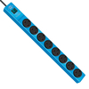 Brennenstuhl 1150613188 Hugo Extension Lead 3 Metre Cable 8-Way 240V - Blue