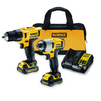 Dewalt DCK211C2 10.8V Cordless li-ion Subcompact Drill Driver and Impact Driver Twin Pack (2 x 1.3Ah Batteries)
