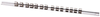 Draper 11148 (SR12/14) 400mm 1/2" SqDr Retaining Bar,  14 Clips For 1/2" Sockets
