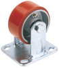 Draper 65534 (606200F) 200mm Dia. Fixed Plate Fixing Heavy Duty Polyurethane Whe
